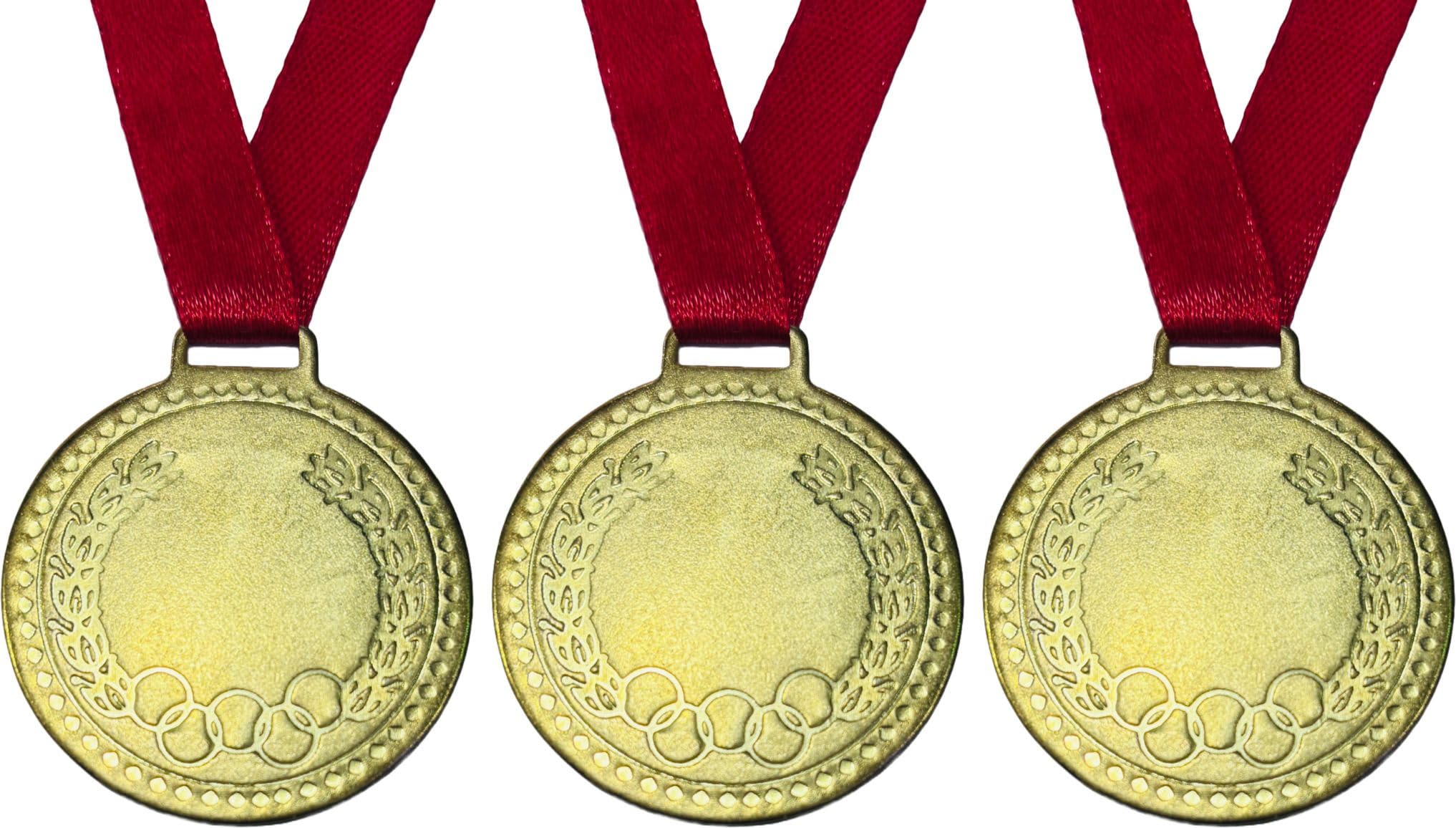 Medals for School Competition Sport 3Pc 1.75 inch Gold Medal Medal (1.75 inch)-picture-20