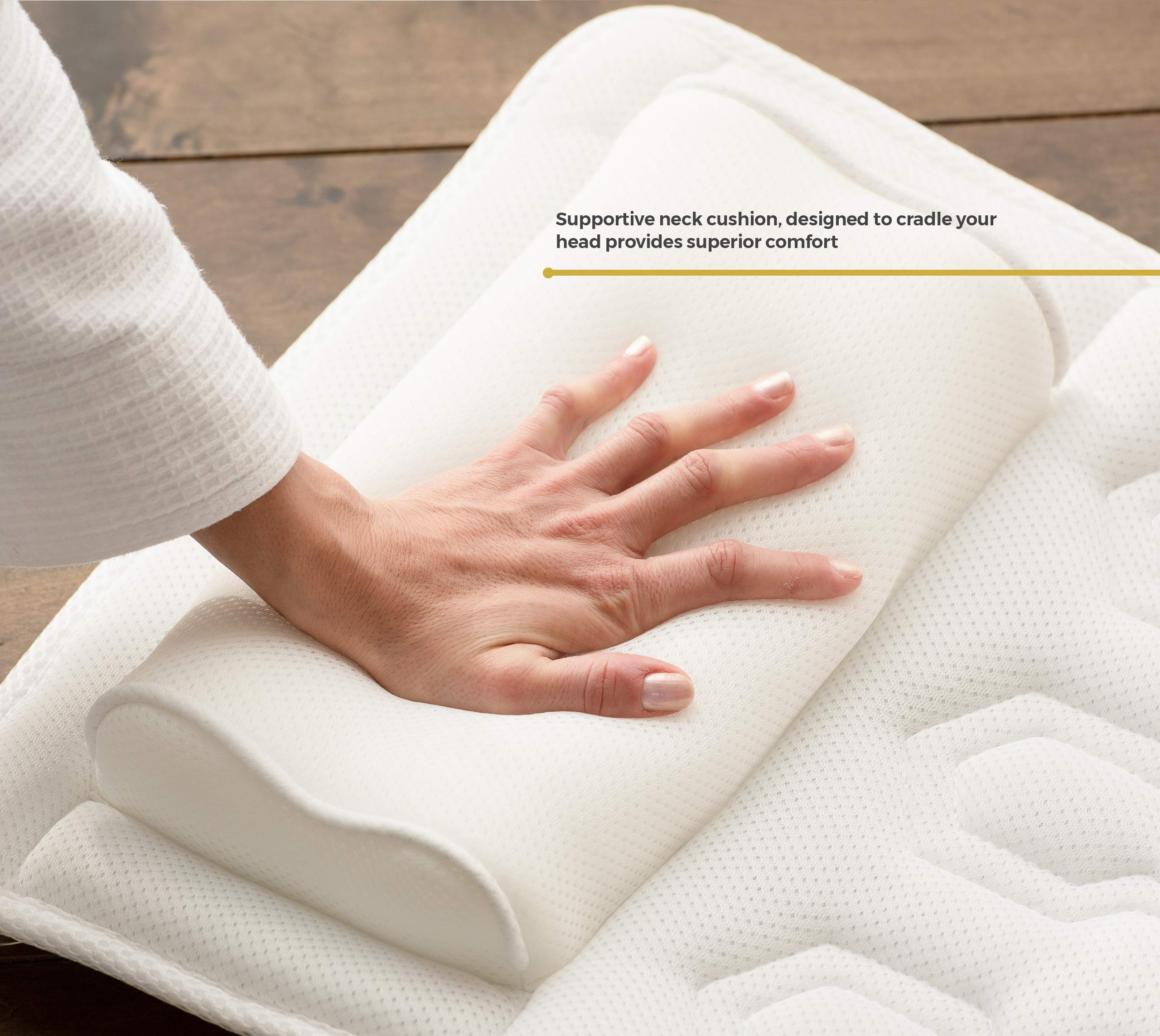 Almohada Bañera Acolchada - Antideslizante Con Ventosas Para Baño Relajante