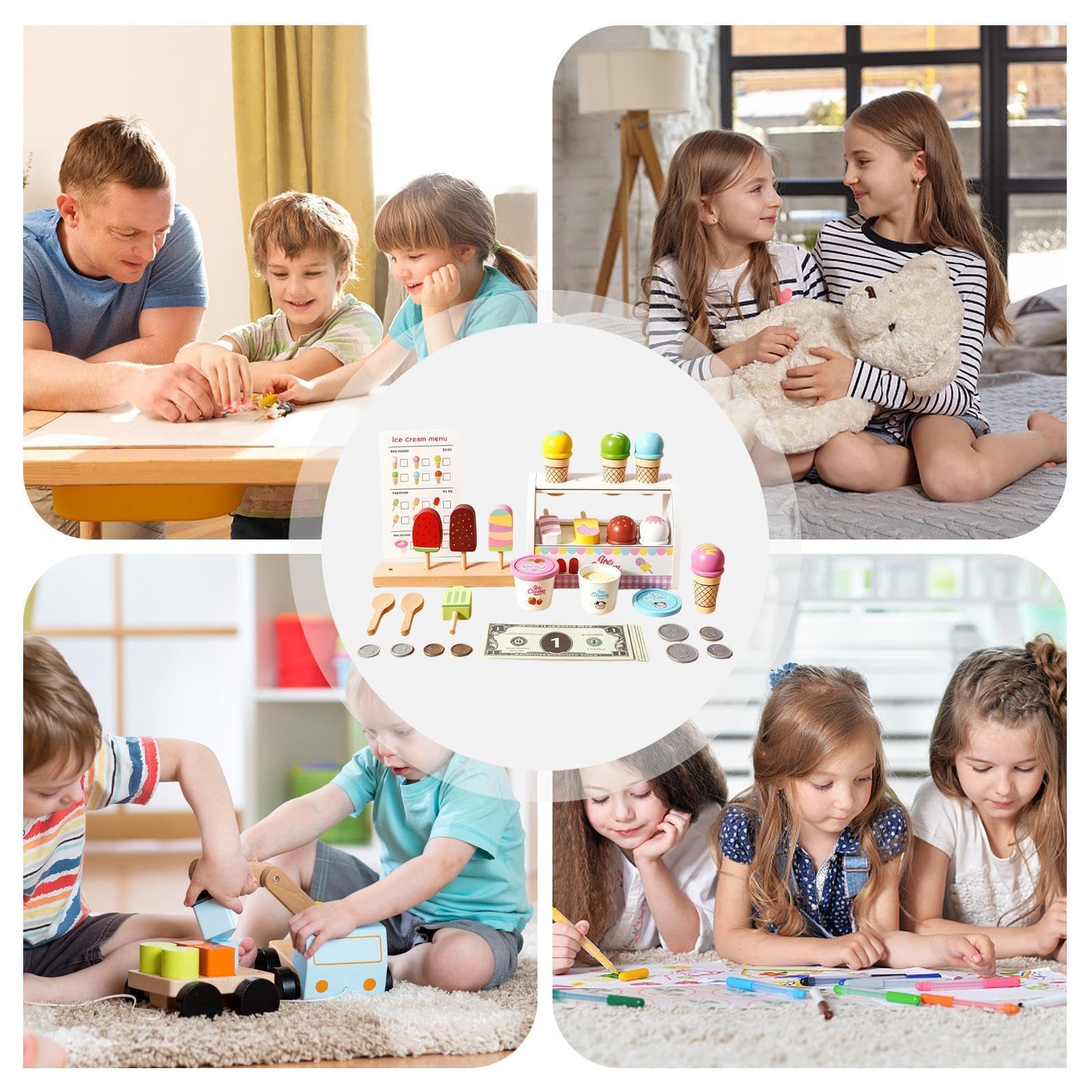 Zestaw do zabawy w lody, zabawki do lodów Realistyczna, bezpieczna,