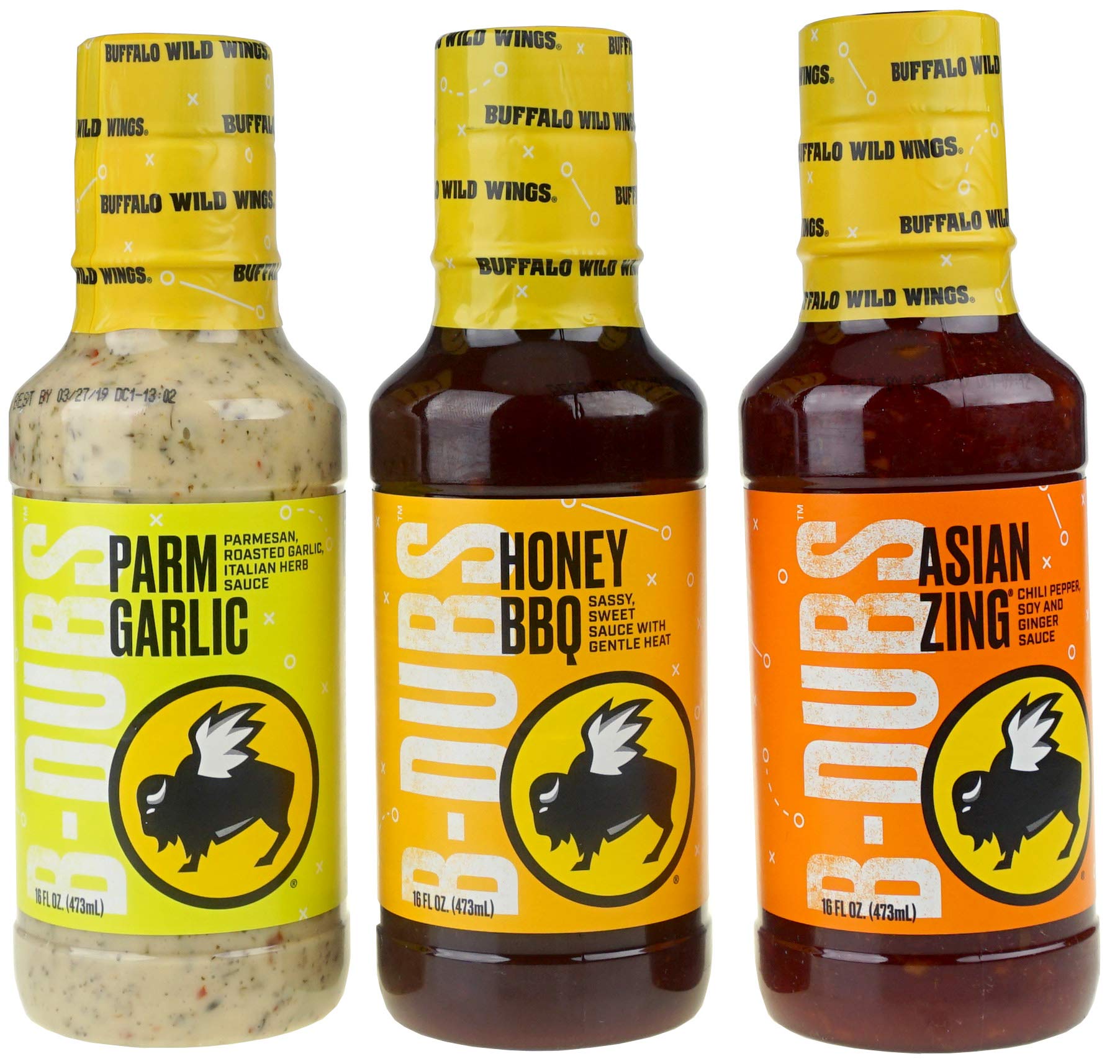 Buy Buffalo Wild Wings Fan Fave Sauces Parmesan Garlic, Honey BBQ