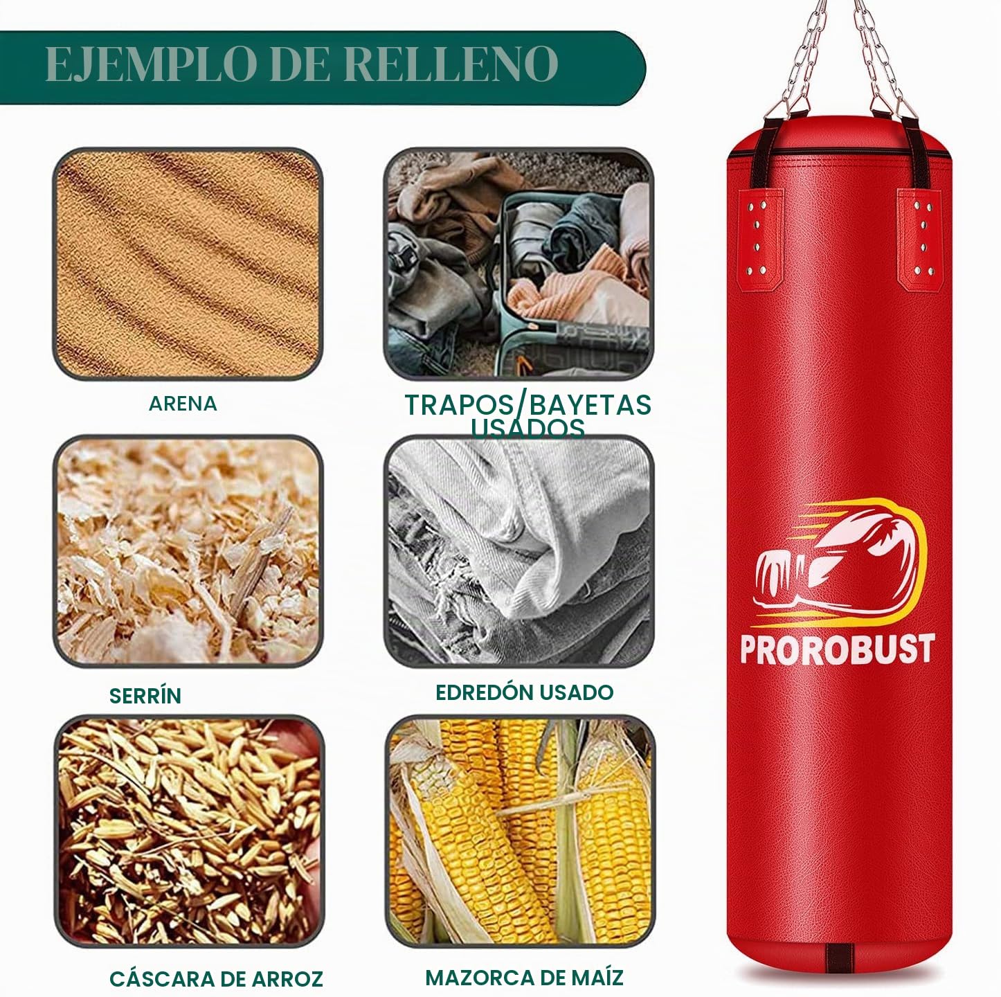 Saco de Boxeo para Adultos, Juego de Saco de Boxeo Pesado de Poliuretano de 4 pies con Guantes de 12 onzas para Artes Marciales Mixtas, Kickboxing, Boxeo, Karate, Gimnasio en casa (sin