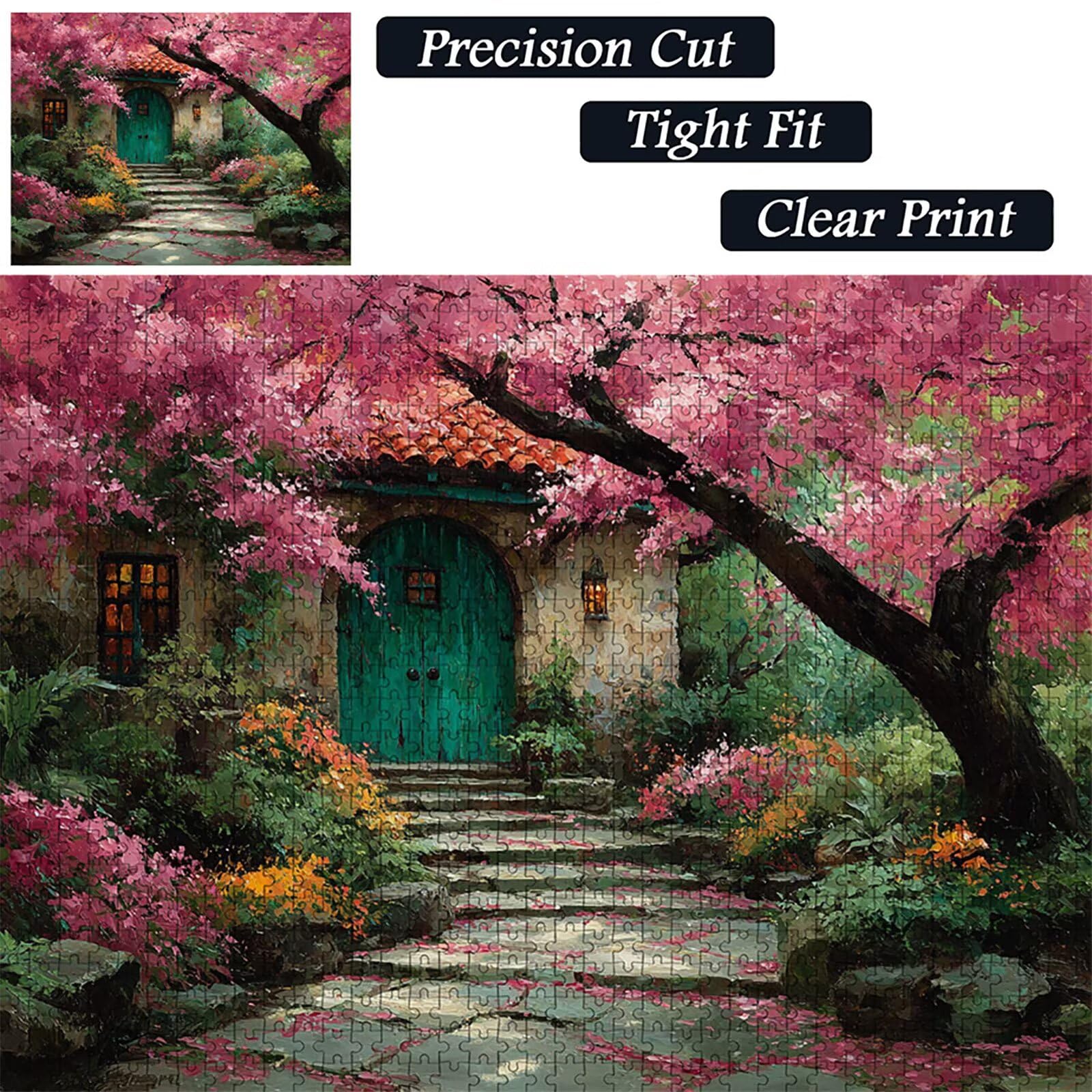 Casa Puzzle Madera 2000 Piezas, áRbol Puzzle Adultos con Caja 99x70cm, Rompecabezas Desafiante, para Hombres Mujeres Adolescente, Juegos de Rompecabezas Creativos, Decoracion Hogar Regalo, D-6237