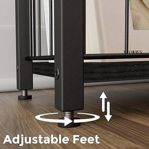 Miniatura 9 de Juego de 2 mesas laterales estrechas con soporte para revistas, mesas auxiliares delgadas perfectas para espacios pequeños, diseño que ahorra