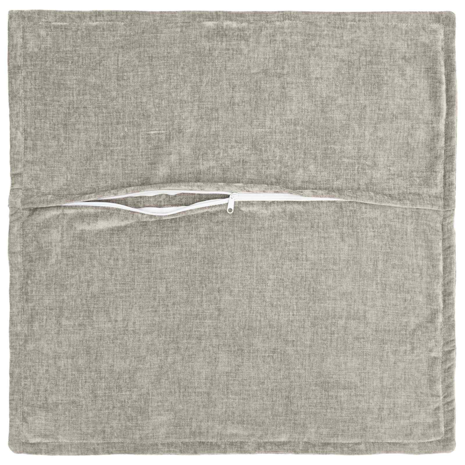 vidaXL Kissenbezug 12 STK. Houten Hellgrau 45 x 45 cm Chenille-Stoff