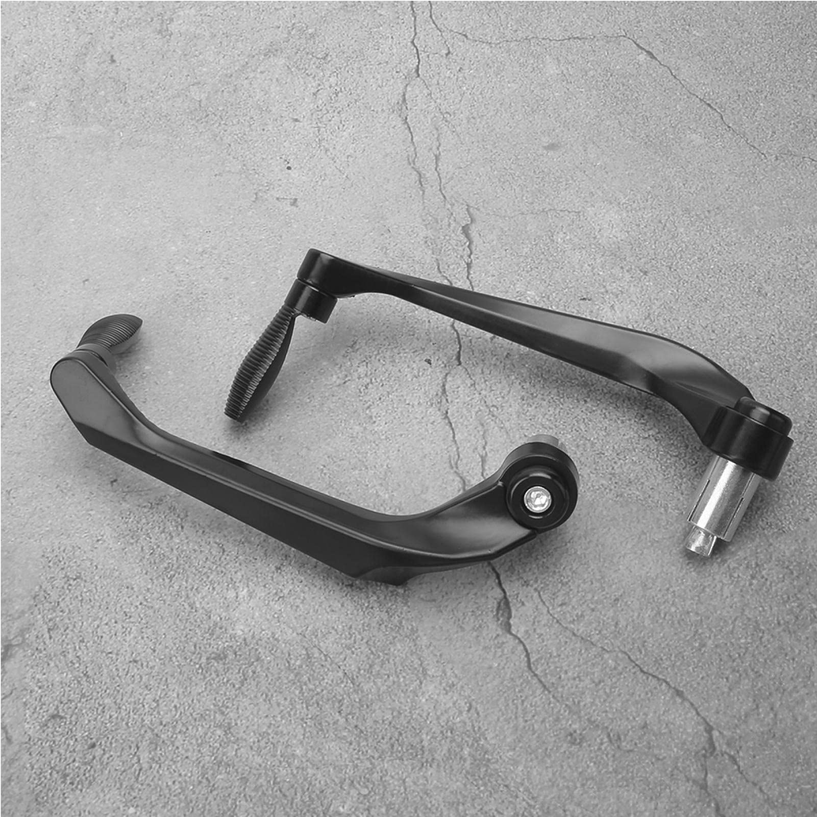 Protector de manillar, par de palancas de embrague de freno de motocicleta, protector de protección negro con excelente rendimiento para manillar de apertura de 0,9 pulgadas