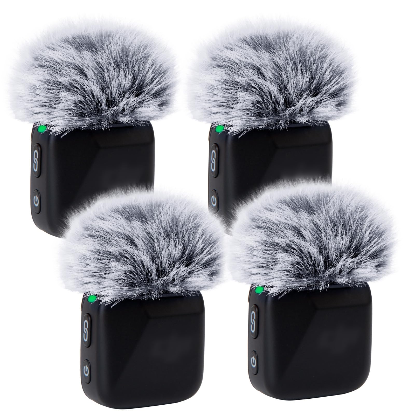 Lot De 4 Déflecteurs De Vent Pour Micro DJI Mini – Fourrure Synthétique – Anti-pop Et Anti-bruit – Compatible Microphone Sans Fil DJI - 3