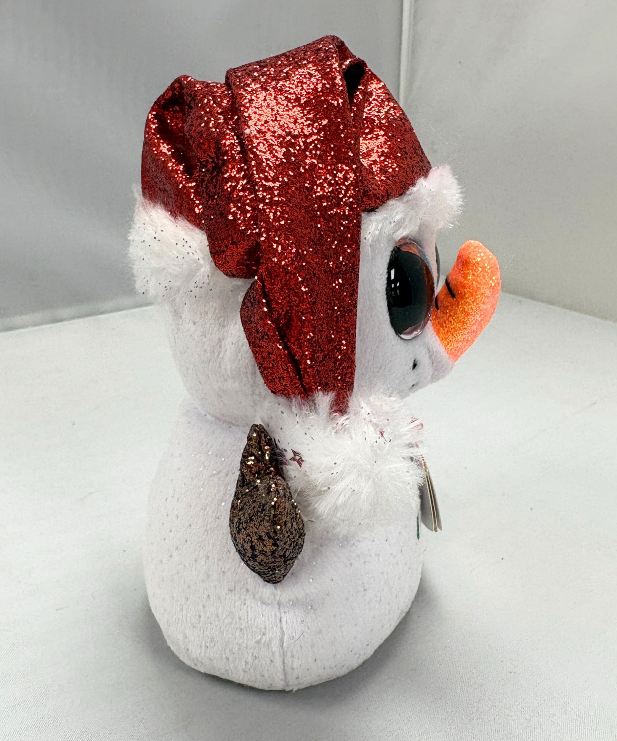 TY Flurry Snowman Xmas 2019 pluszowy biały jeden rozmiar