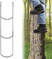 Anglekai 3-Step Climbing Aider for Hunting Tree Stands - Durable Rope Ladder with Non-Slip Tube & Adjustable Hooks