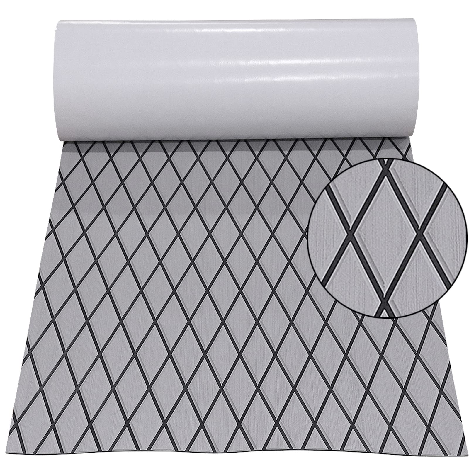 Hzkaicun Boat Flooring EVA Foam Boat Decking Sea Deck Boat Flooring Self-Adhesive Faux Teak Marine Boat Decking Non-Slip Mat for Boat Deck Yacht Motorboat Fishing Boat Surfboard Kayak 74.8"x27.5"/13"