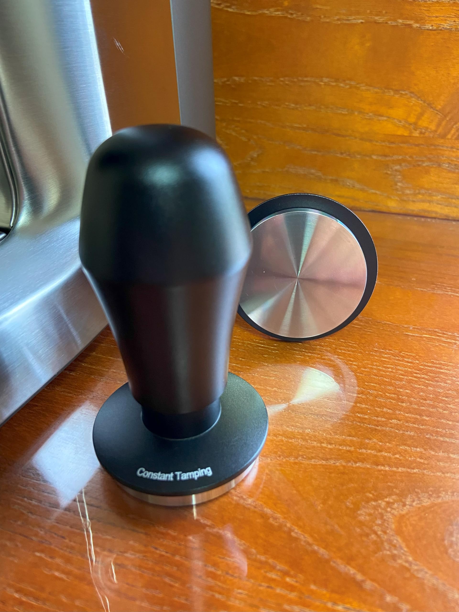 Pressino per caffè espresso da 51 mm, 13,6 kg, con base in acciaio inox, per portafiltro senza fondo da 51 mm, per macchina da caffè espresso, base piatta