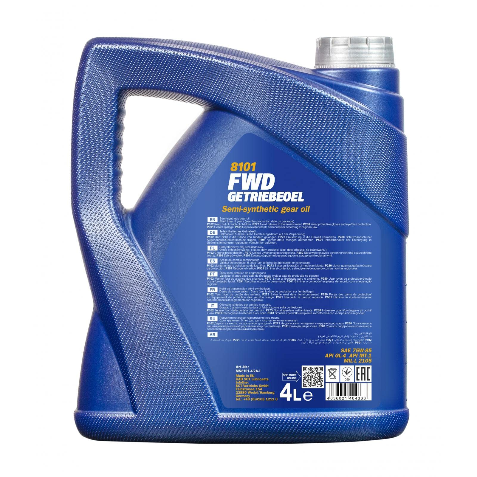 MANNOL MN8101-4 Olio cambio 4L