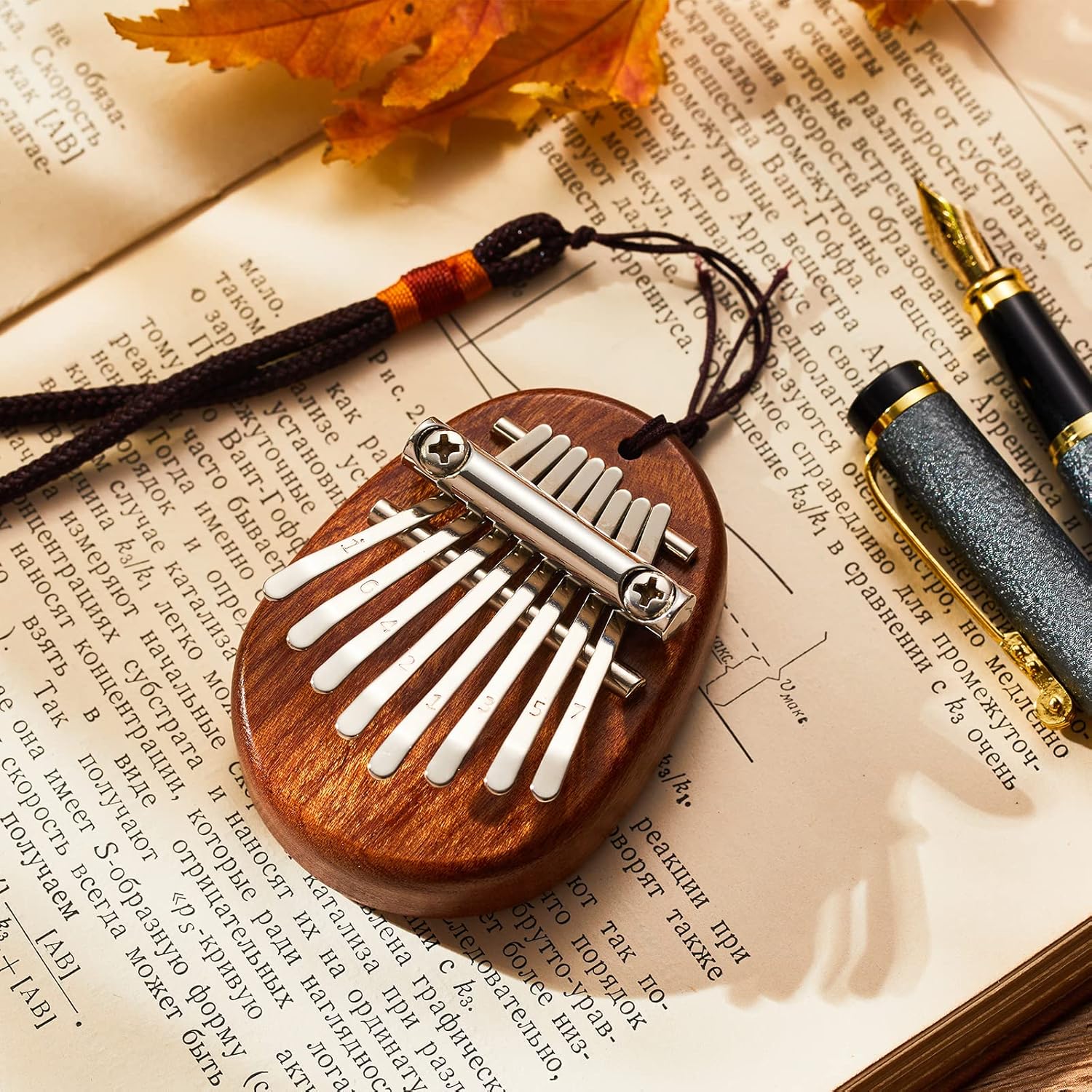 Custom Kalimba Thumb Piano 8 Keys Mini Kalimba Thumb Piano With Text & Name Exquisite Finger Thumb Piano Marimba Musical Good Accessory Pendant Gifts For Professional, Beginners, Kids, Adult