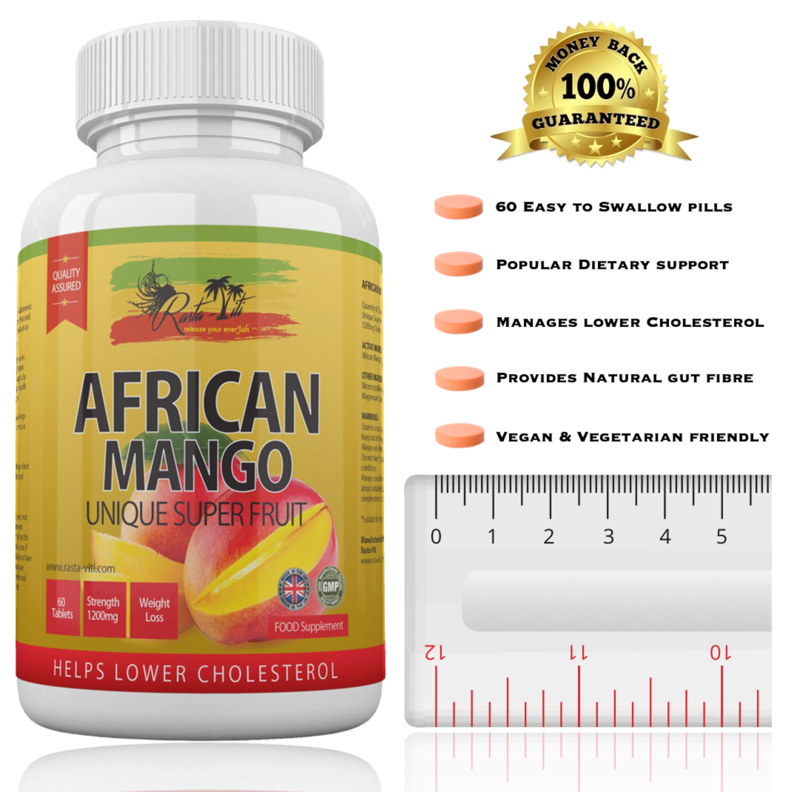 Buy African Mango Extract Tablets High Dietary Fibre Support for Women and Men Vegetarian