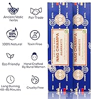 Vista 5 de Satya Nagchampa - Varillas de incienso de 250 gmx (250 gmx), Satya BNG (Bangalore) Insenses con soporte de incienso Raajsee, incienso natural Satya