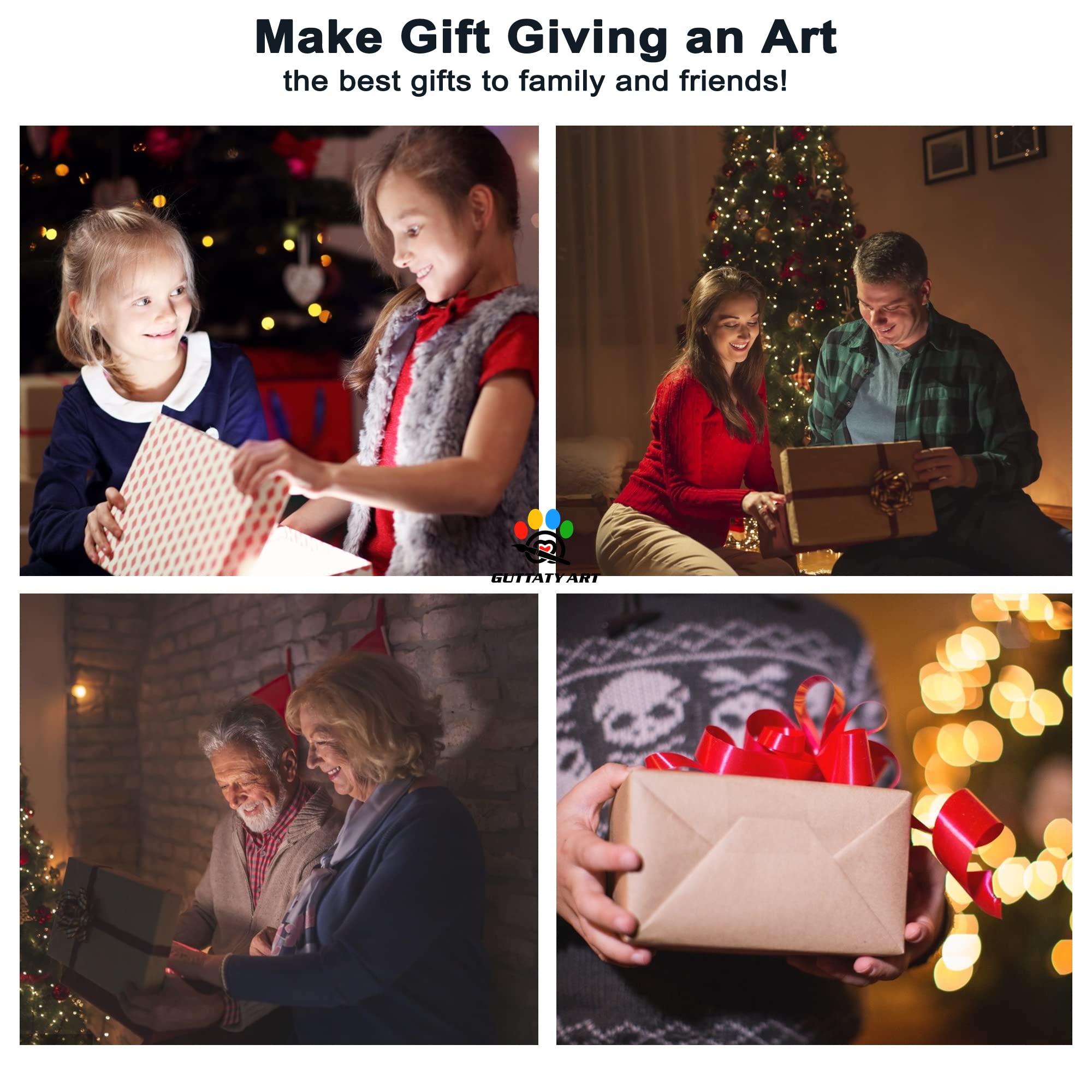 Amazon.co.jp: GUTTATY 大型クリスマスキャンバスウォールアート