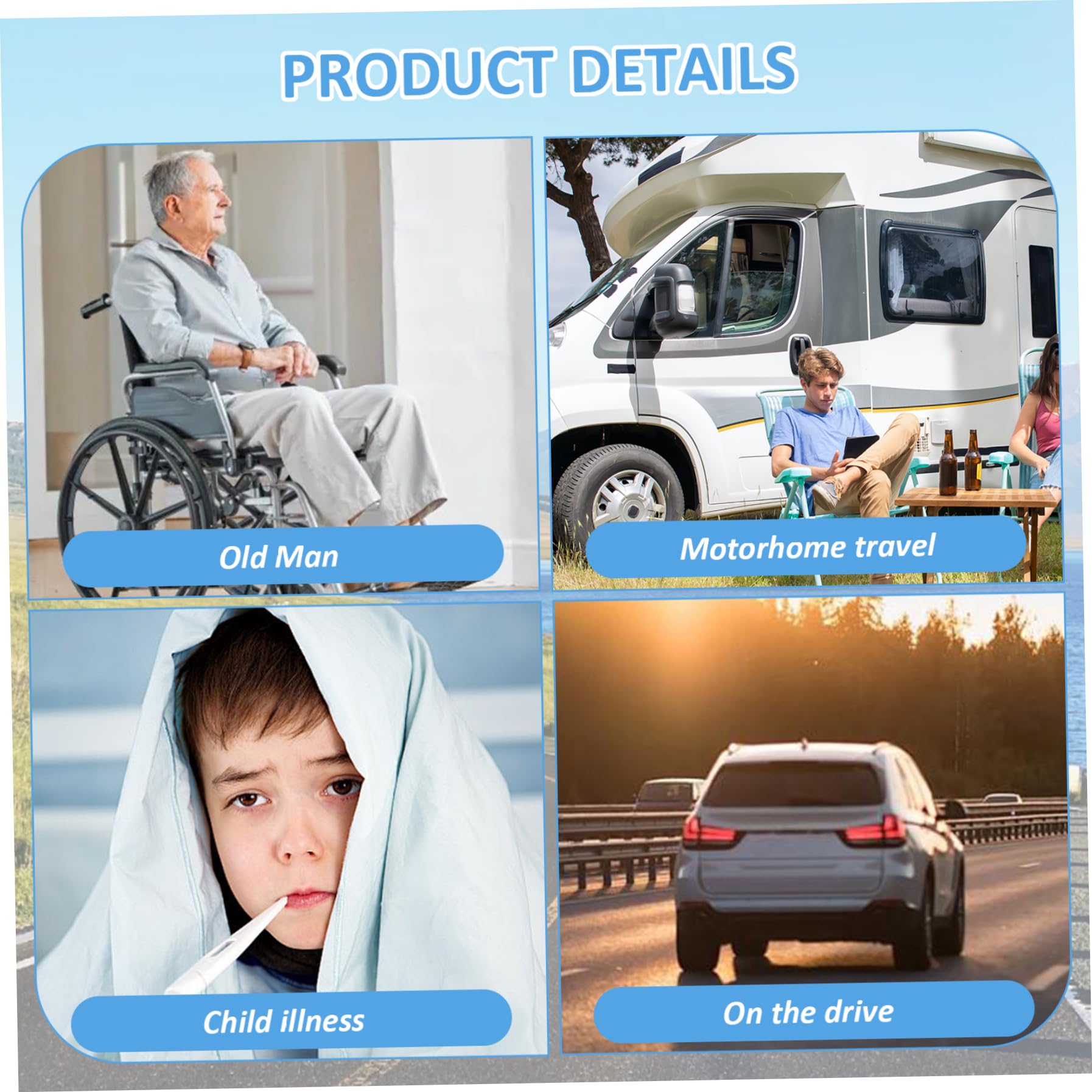 Orinal portátil para hombres, 2000 ml, a prueba de derrames, para viajes, hospitales, automóviles, camioneros, con tapa a escala, tubo de 63 pulgadas de largo, botellas para orinar para orinal mascul