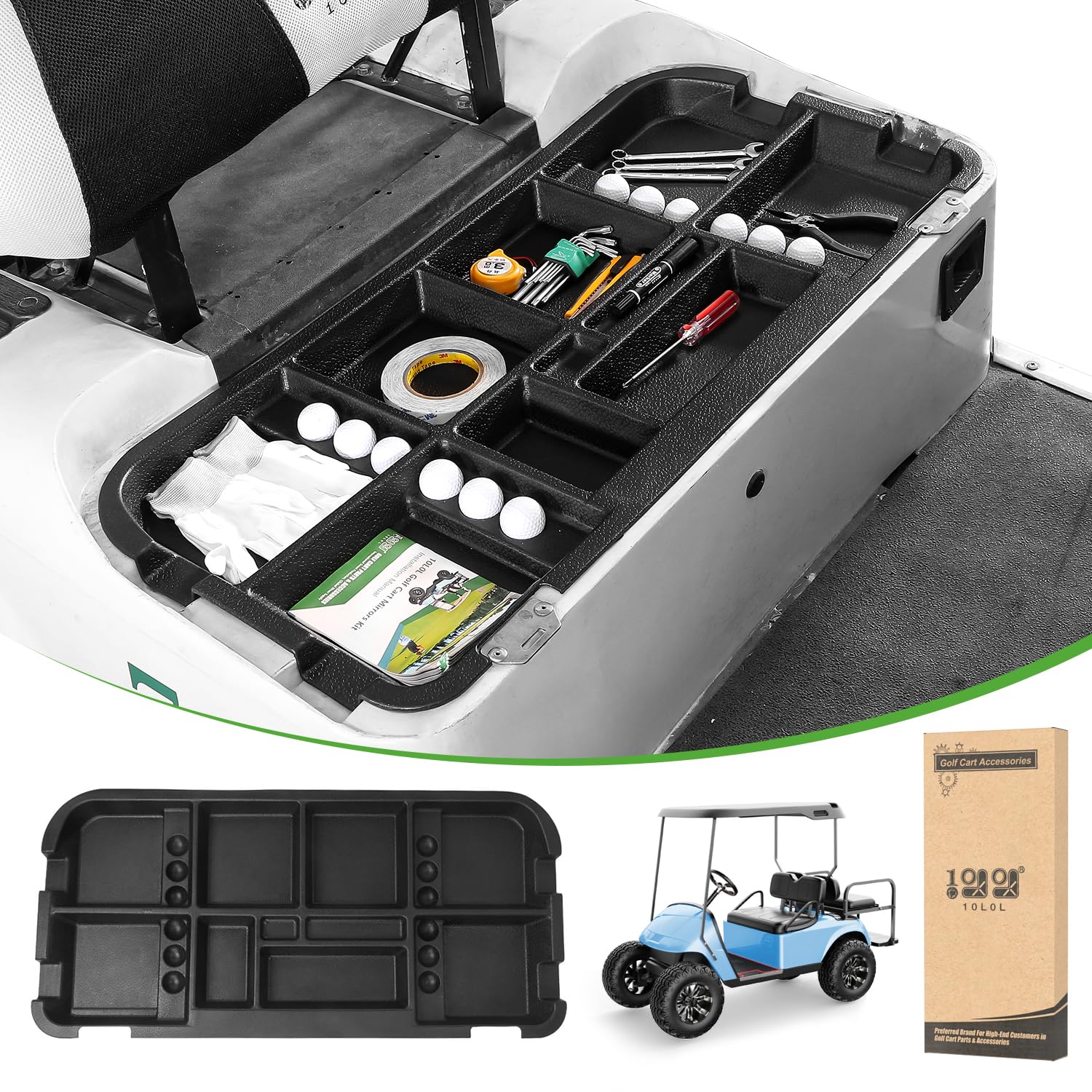Photo 1 of 10L0L EZGO TXT Golf Cart Under Seat Storage Tray Organizer
