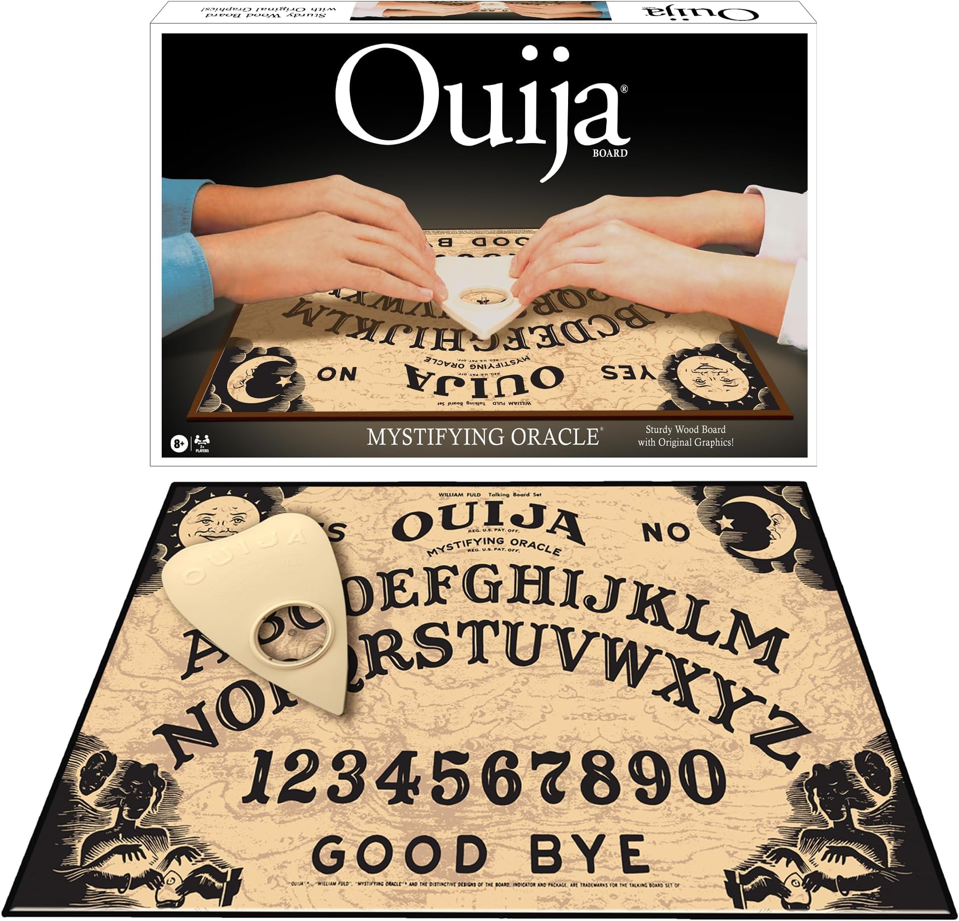 Winning Moves Games Winning Moves Classic Ouija Board Game, Pack Of 1, Beige, Kids