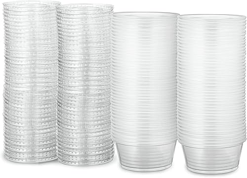 Miniatura 9 de Paquete de 100 tazas de porción  Tazas de 1 onza con tapas, a prueba de fugas y apilables, vasos de gelatina, tazas de condimentos