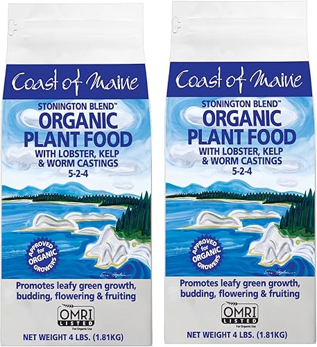Coast of Maine OMRI Listed Organic Stonington Blend Plant Food Compost Mezcla de tierra para macetas para jardines de contenedores y macetas, bolsa