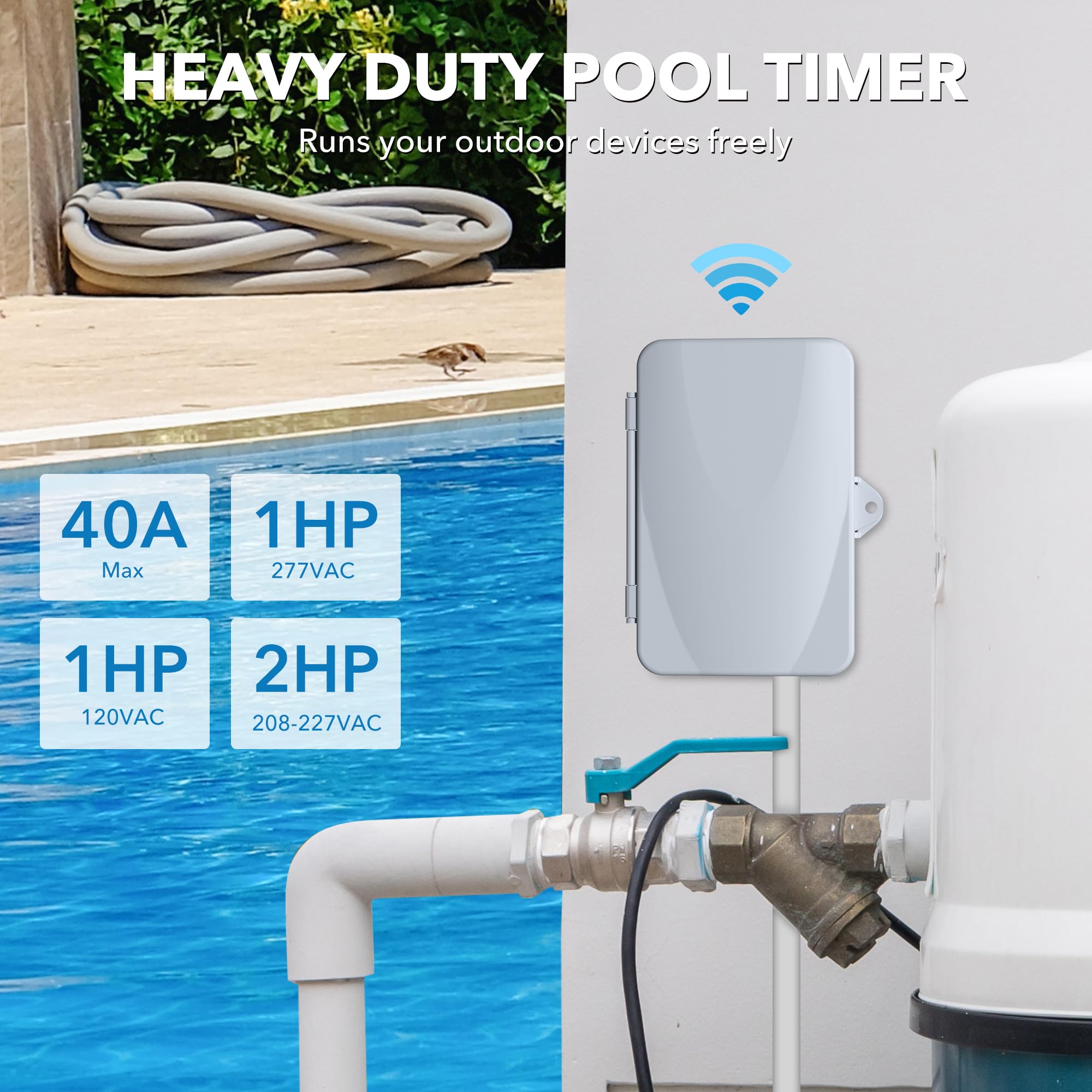 Outdoor Smart WiFi Pool Pumpe Timer Schalter