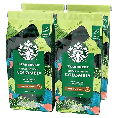 Immagine del prodotto STARBUCKS Single-Origin Colombia, Tostatura Media, Caffè in grani 450g (4 Sacchetti)