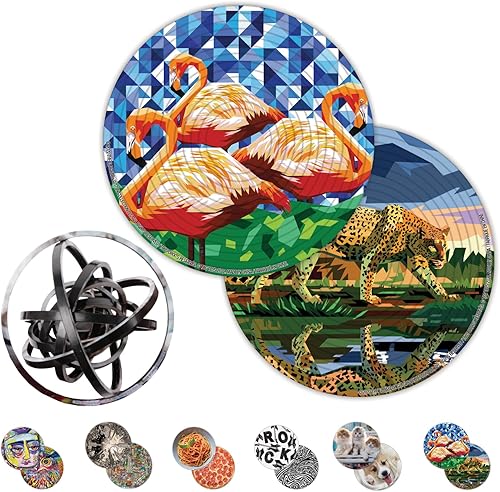 Spin Flip Puzzle - Elizabeth Sutton - Girarlo, voltearlo, resolverlo! para aquellos que aman los acertijos. Juguete antiestrés para adultos. Gran