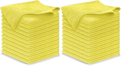 Miniatura 18 de Trapo de limpieza de microfibra, color gris, 12 unidades (16 x 16 pulgadas), alto rendimiento, 1200 lavados, tejido de agarre de raíces muy