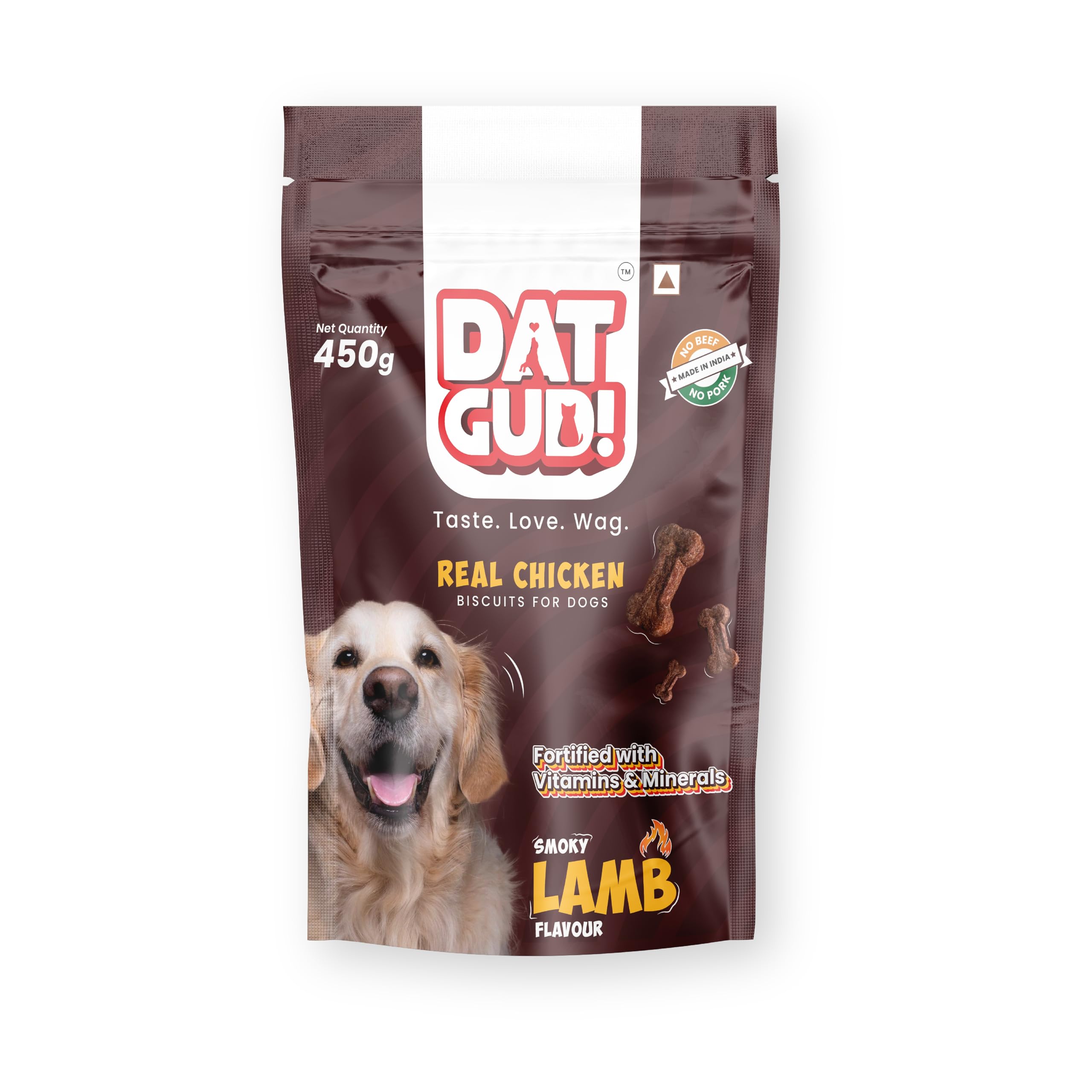 DAT GUD Smoky Lamb Flavour Real Chicken Dog Biscuits Dog Biscuits For Adult Dogs Dog Treats For All Breeds, 450 Gms (B0CRDBDVJV) Amazon Price History, Amazon Price Tracker