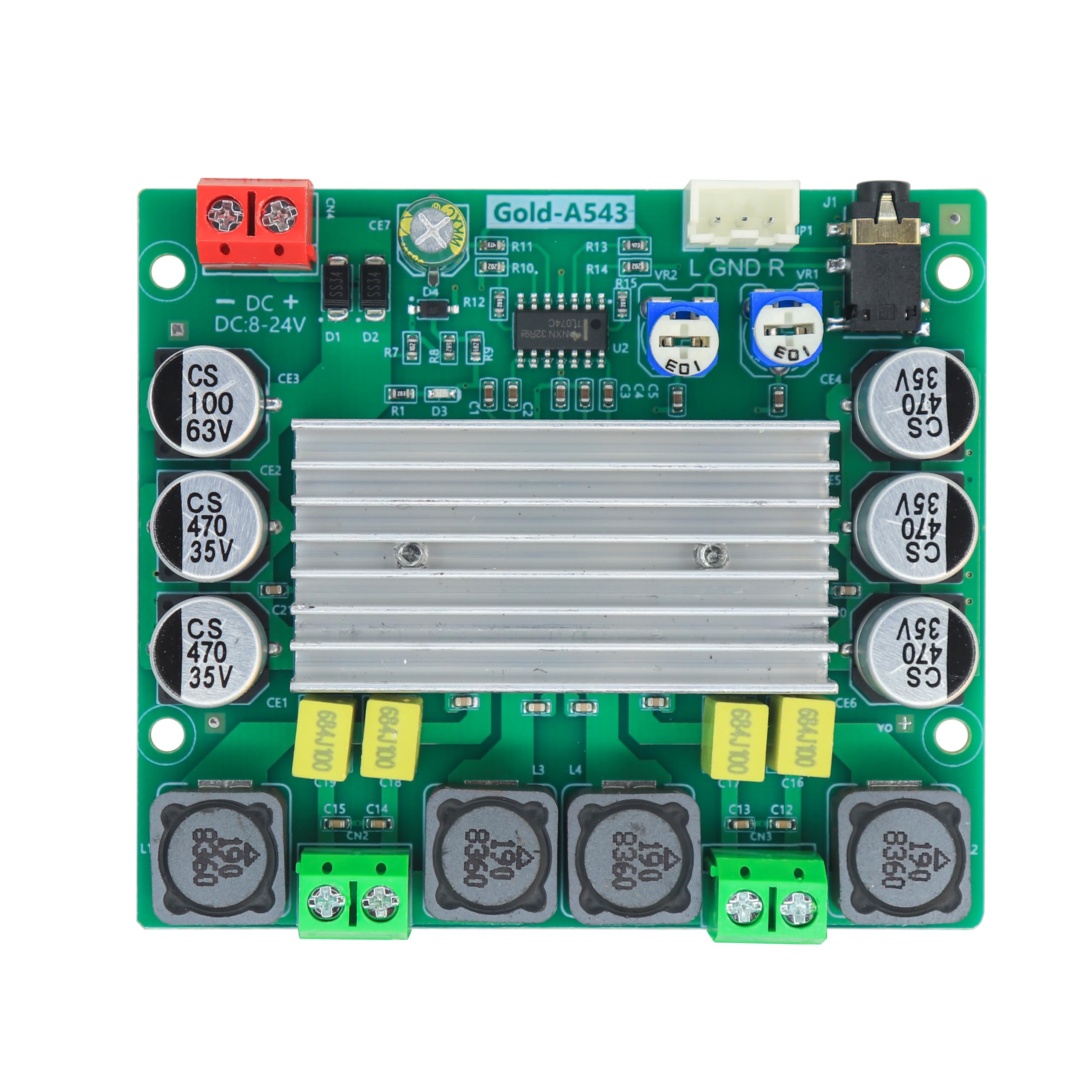 Electronic Spices Gold-A543 TPA3116D2 Two-Channel Stereo High Power Digital Audio Power Amplifier Board-image-21