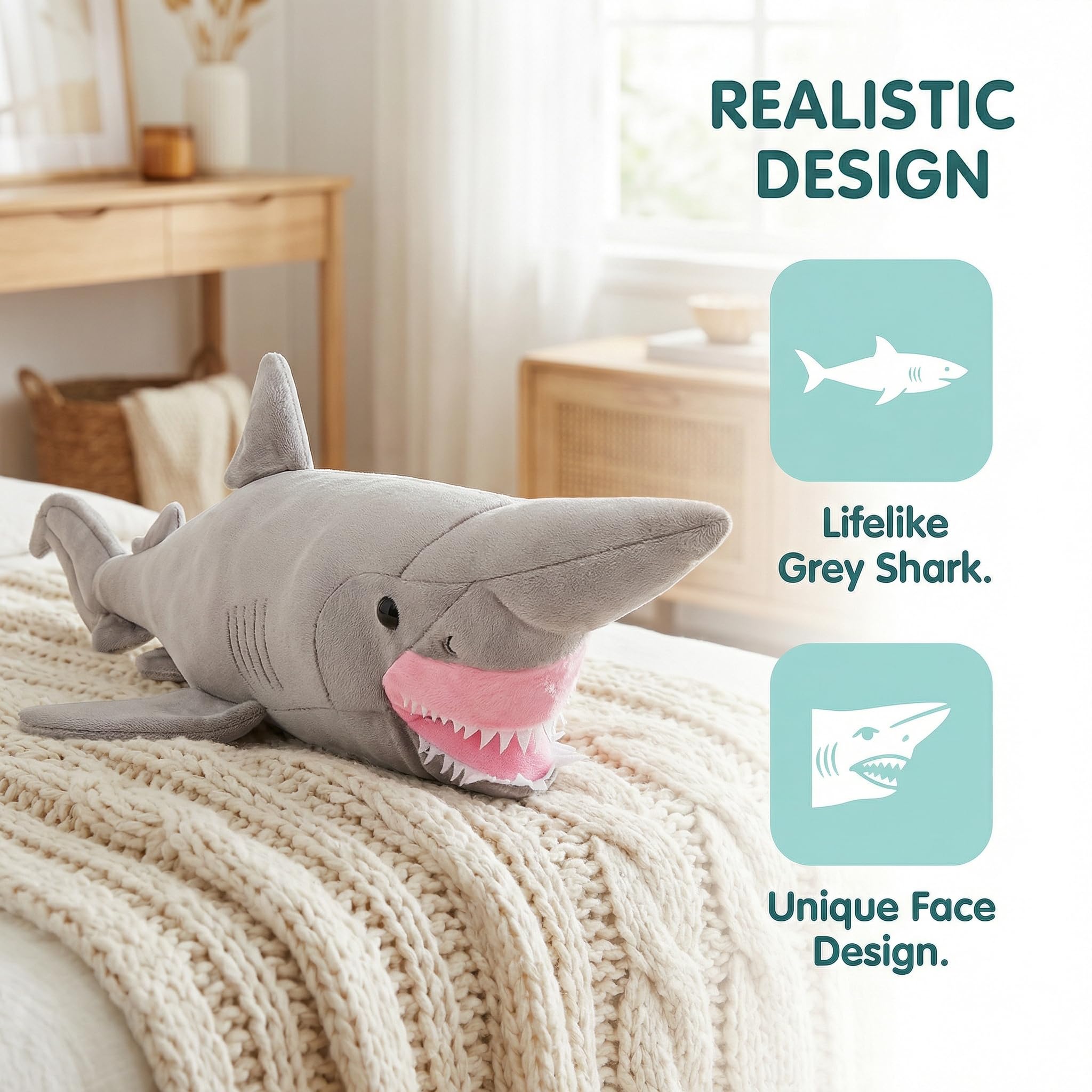 Amazon.co.jp: ZHONGXIN MADE リアルなゴブリンシャークぬいぐるみ