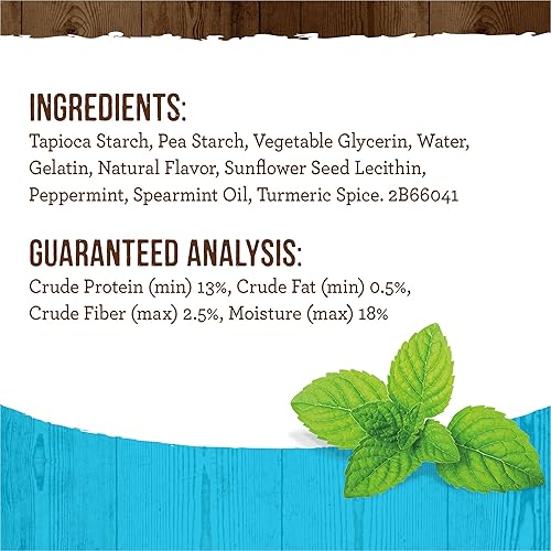 Miniatura 4 de Merrick Fresh Kisses - Masticables dentales para perros para razas pequeñas, golosinas para perros sin granos con infusión de menta real, (6) bolsas