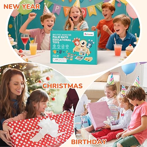 Miniatura 8 de Juguetes Montessori para niños de 3, 4, 5 años, juguetes de aprendizaje preescolar para niños pequeños, bloques de conteo de números de matemáticas