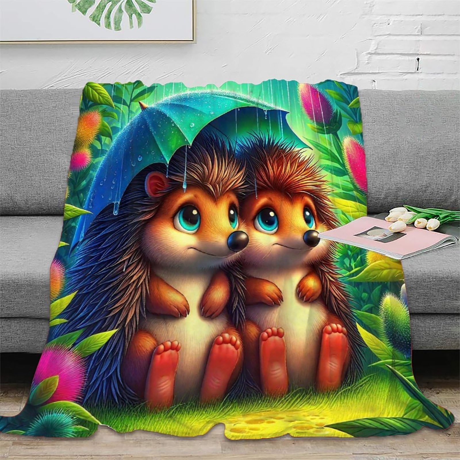 Couverture hérisson premium jeté de lit microfibre haute densité chaude et respirante