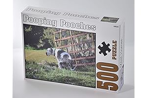 Pooping Pooches Gag Gift - 500 Piece Jigsaw Puzzle
