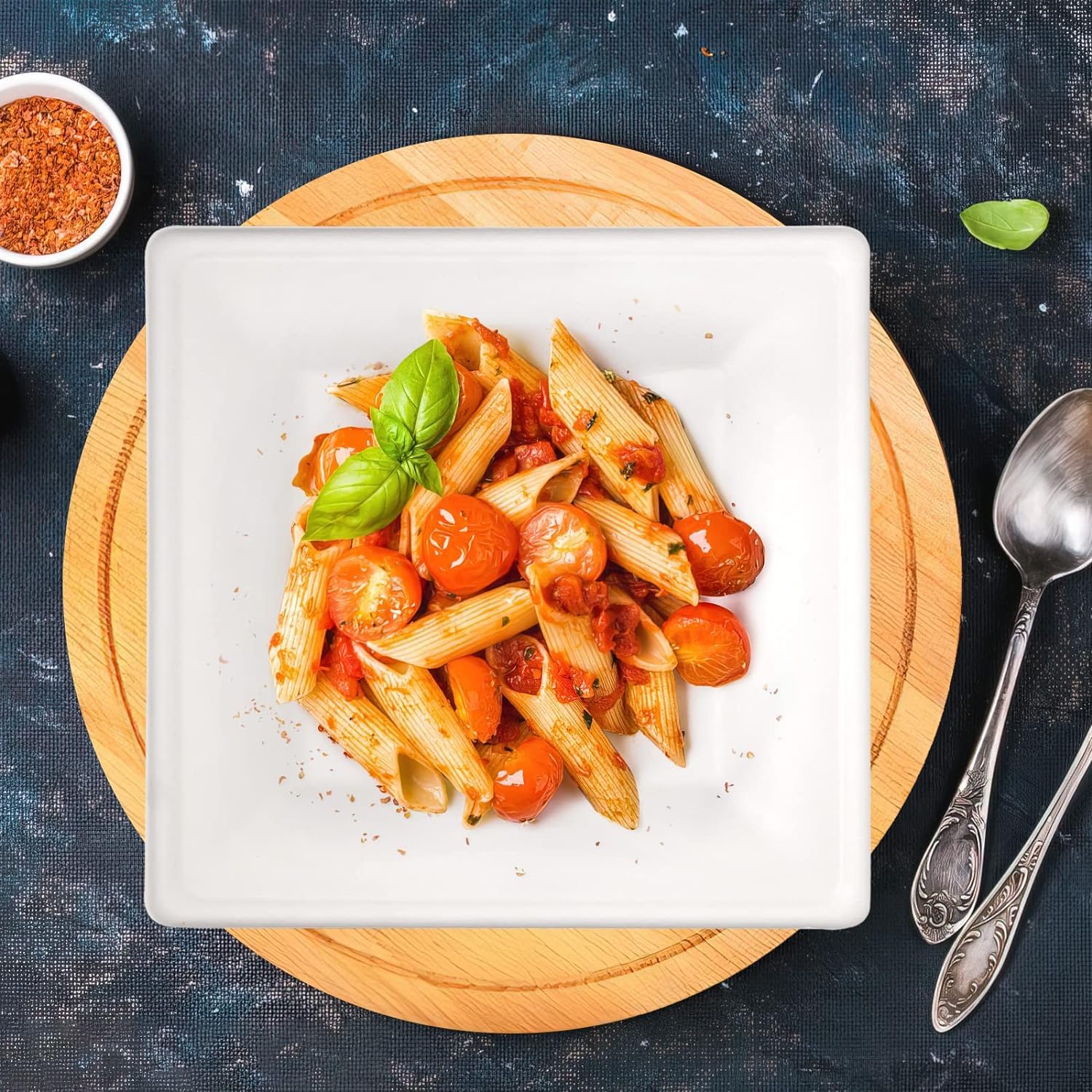 Piatti in fibra vegetale | Canna da zucchero | Piatto grande 26 cm | Biodeformabile e compostabile | Piatto caldo e freddo | Eccellente rigidità | Stoviglie Eco Responsabili (200)