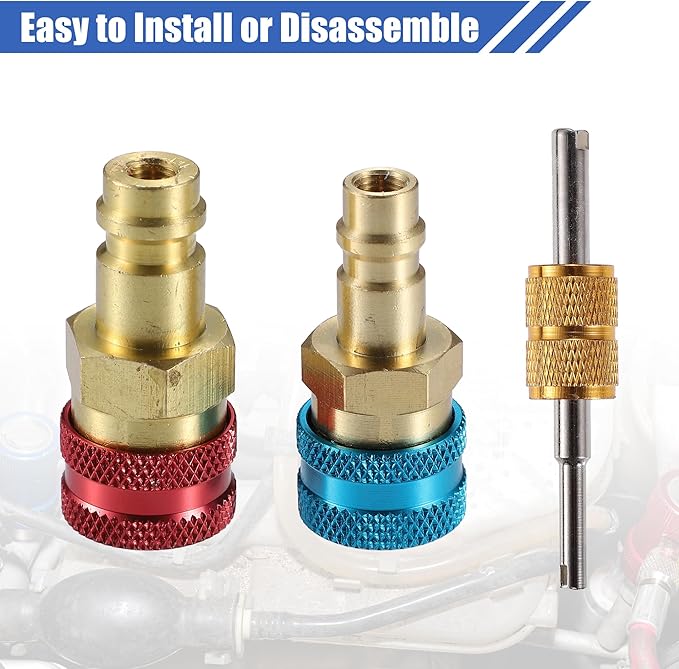 Set de Adaptadores Rápido R1234YF para Aire Acondicionado de Auto miniatura 7
