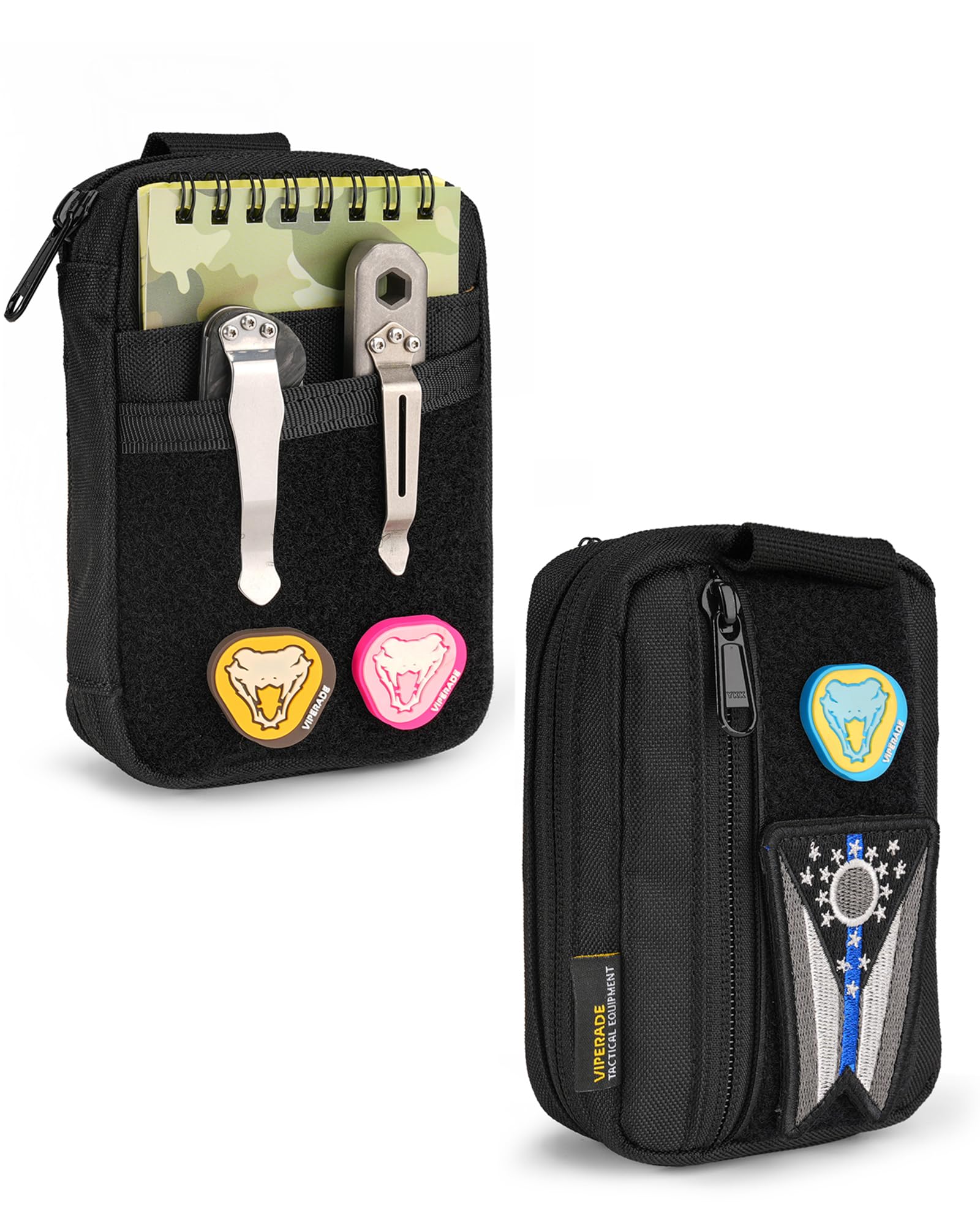 VIPERADEVE26 EDC Pouch, Small EDC Organizer Pouch, EDC Pocket Organizer for Men, EDC Pouch Organizer Utility Pouch for Multitools, EDC Organizer