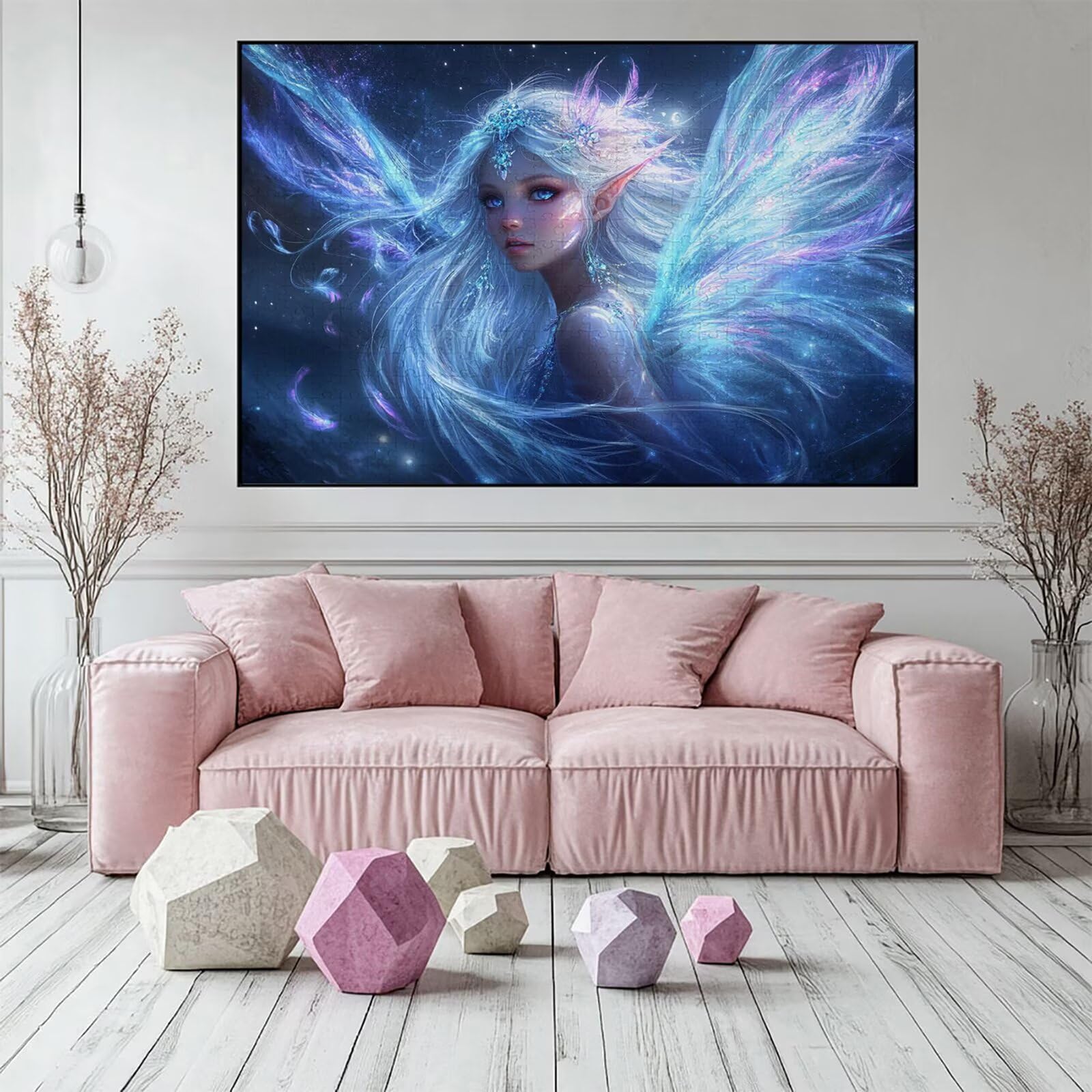 Puzzle 2000 elementów puzzle dla dorosłych elf 100 x 70 cm unikalne rzemiosło klasyczne 3D drewniana układanka do rodzinnych gier aktywnych, układanka do samodzielnego wykonania nawet do