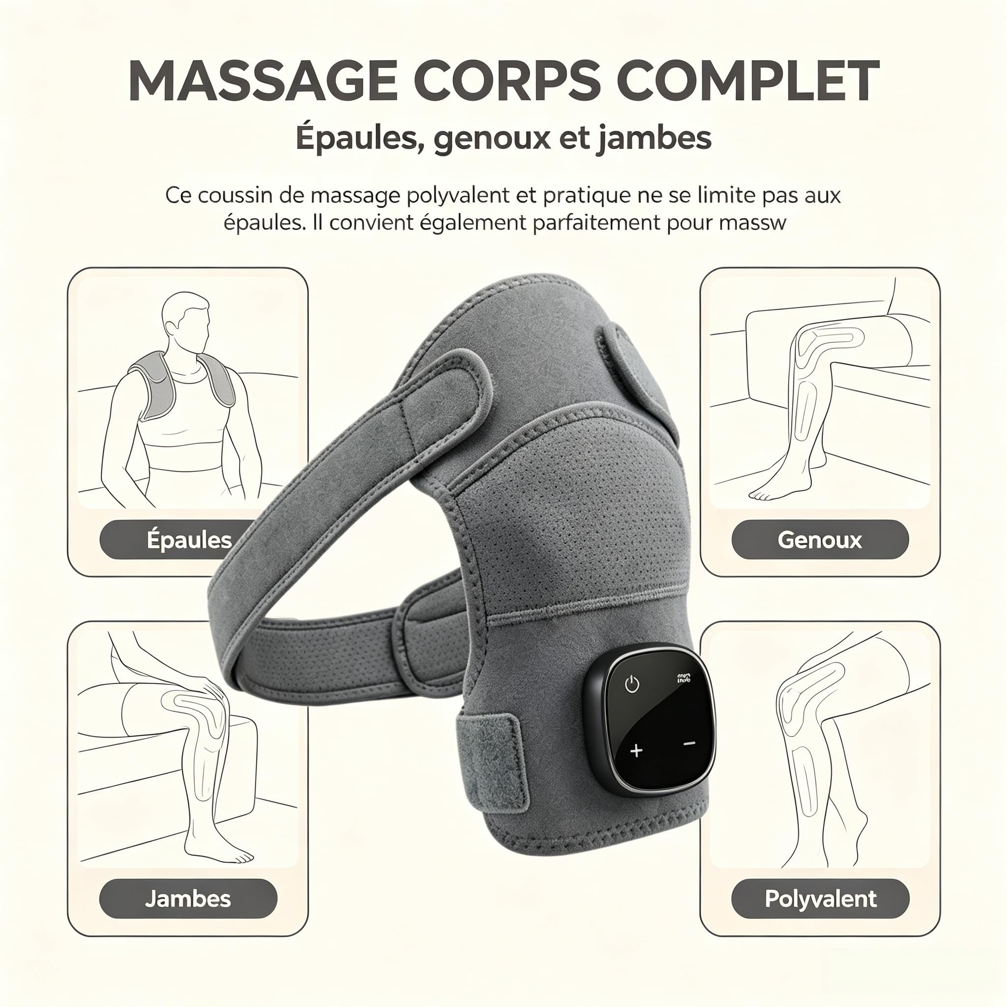 ErgoDream Appareil de massage pour les épaules,Portable