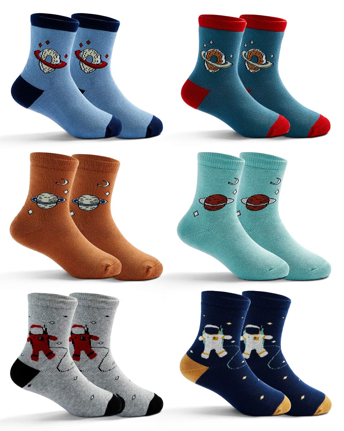 Moon Tree Big Boys Thick Cotton Socks Kids Warm Socks Winter Thermal Crew Socks 10-12 Years