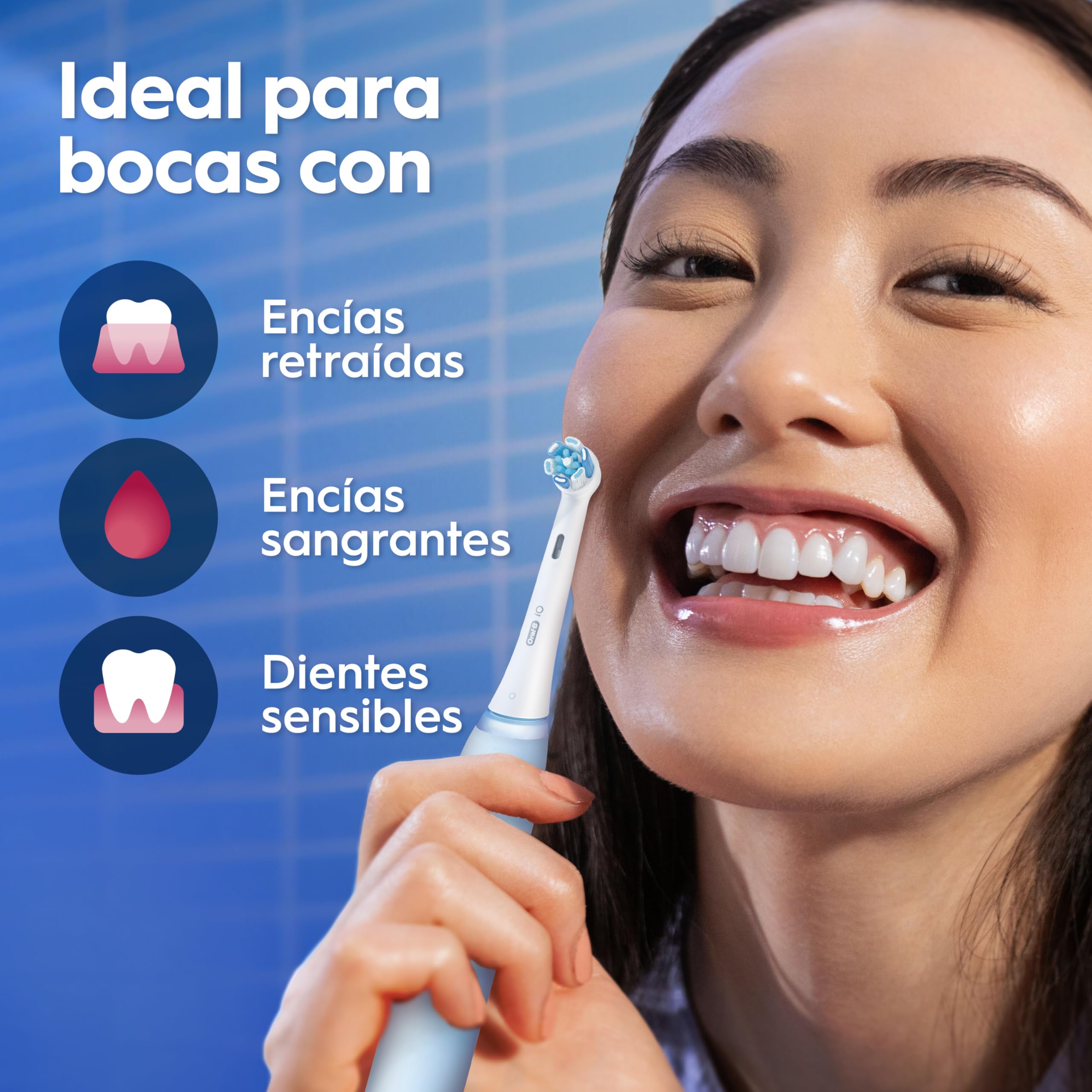 Oral-B iO 3N Cepillo de Dientes Eléctrico con 1 Cabezal, Negro - Cepillo Dental con Sensor de Presión, 3 Modos de Cepillado con Modo Blaqueante, Temporizador y Estuche de Viaje, Diseñado por Braun