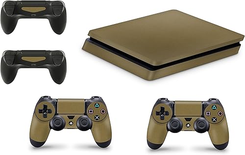 giZmoZ n gadgetZ PS4 - Adhesivo vinal para consola delgada y 2 fundas para controladores