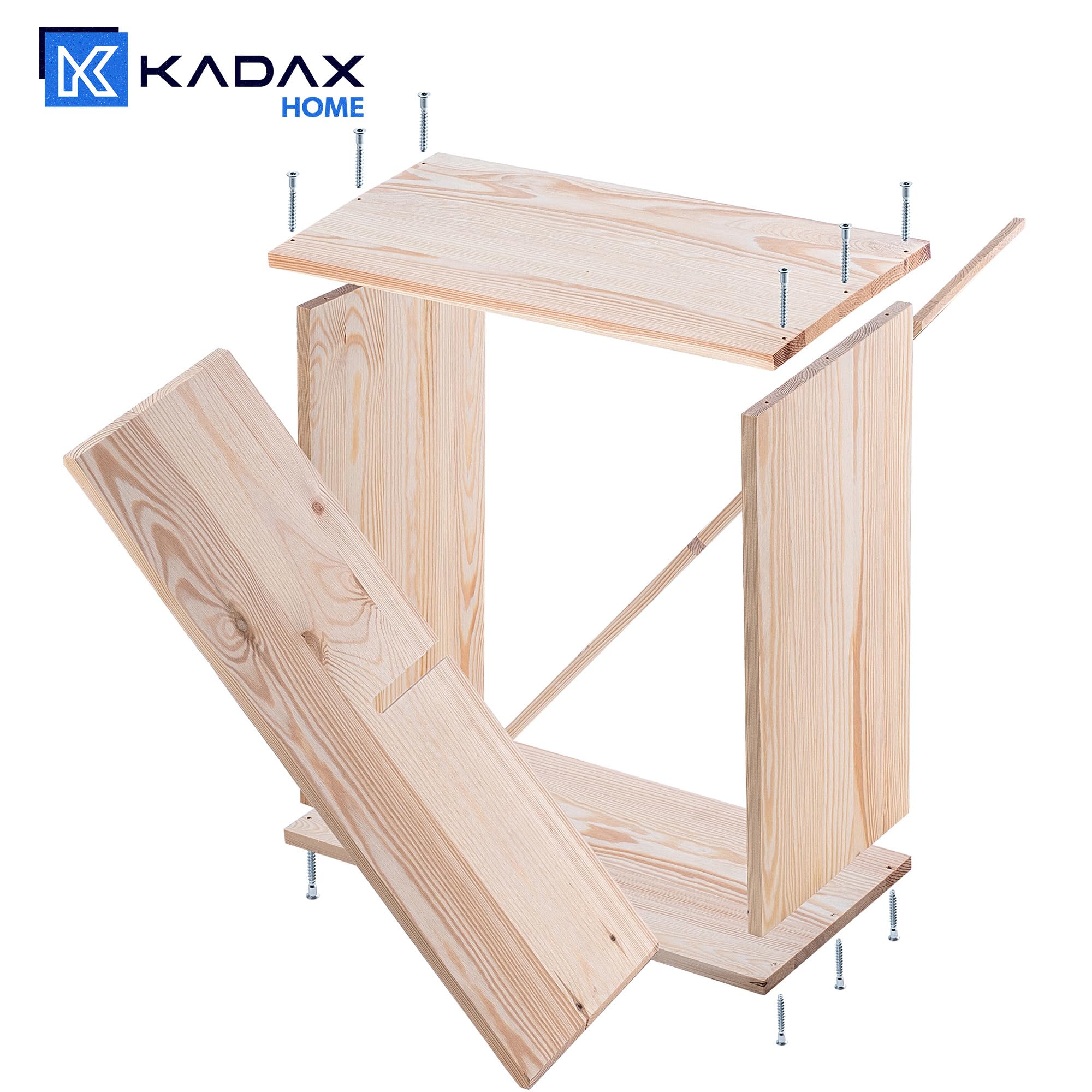 KADAX Cantinetta in legno per vino, 52 x 25,5 x 52 cm, grande scaffale per numerose bottiglie, supporto rustico, scaffale poco ingombrante, armadietto stabile