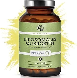 QIDOSHA® Quercetin liposomal mit dem Markenrohstoff "PureWay™ Q", 120 Kapseln im Apothekerglas, hohe Bioverfügbarkeit, echte liposomale Technologie, deutsche Fertigung, jede Charge laborgeprüft
