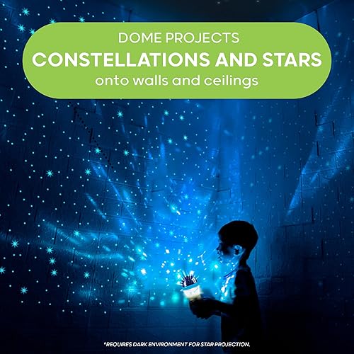 Miniatura 4 de DISCOVERY KIDS 2 en 1 4X LED Starlight Lantern y proyector de estrellas, uso en interiores, 2 modos linterna y proyector, fácil de usar para niños,