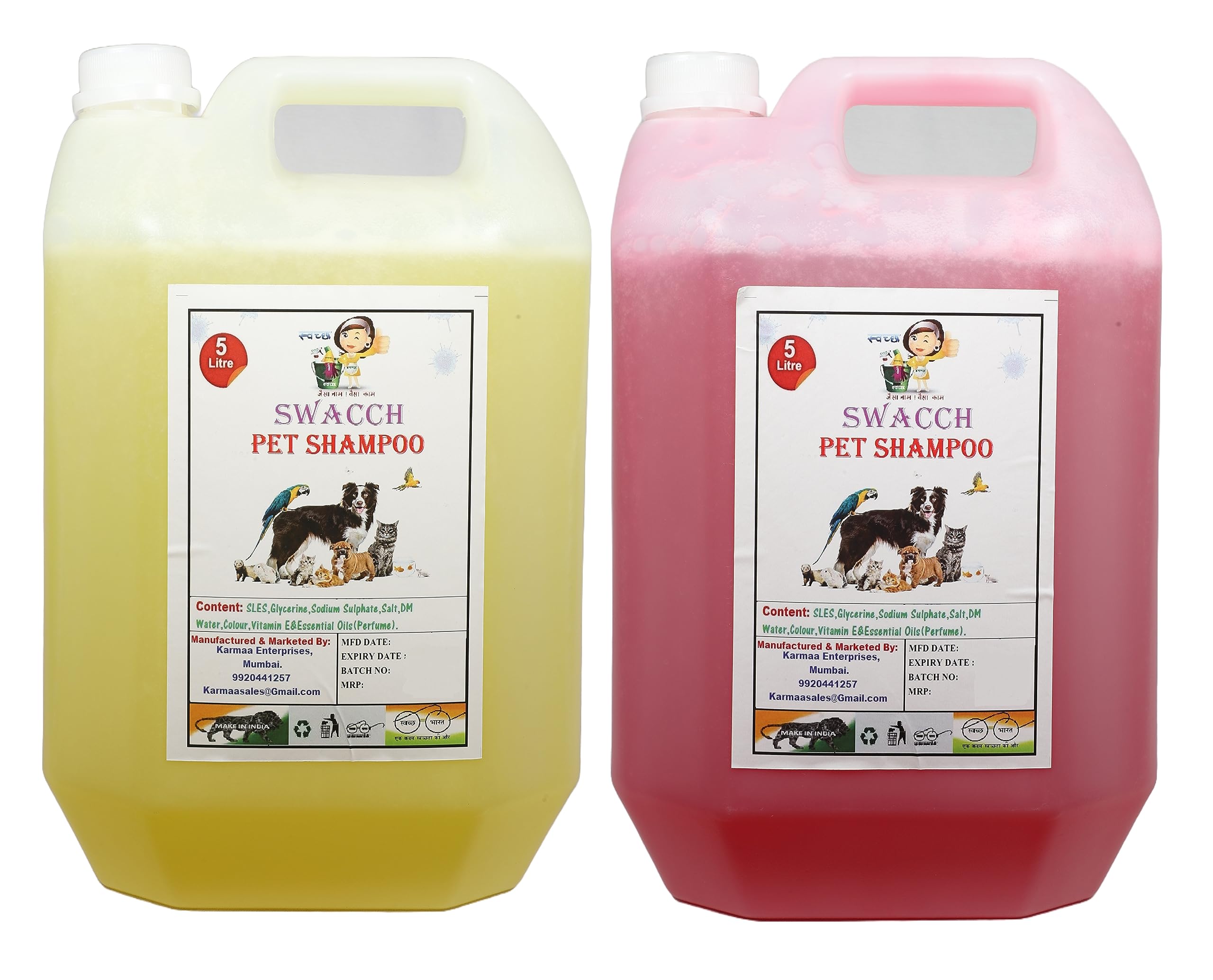 SWACCH PET Shampoo (5 Litre) (Combo Pack of 2) Lemon & Jasmine (B0BNHSRL1D) Amazon Price History, Amazon Price Tracker
