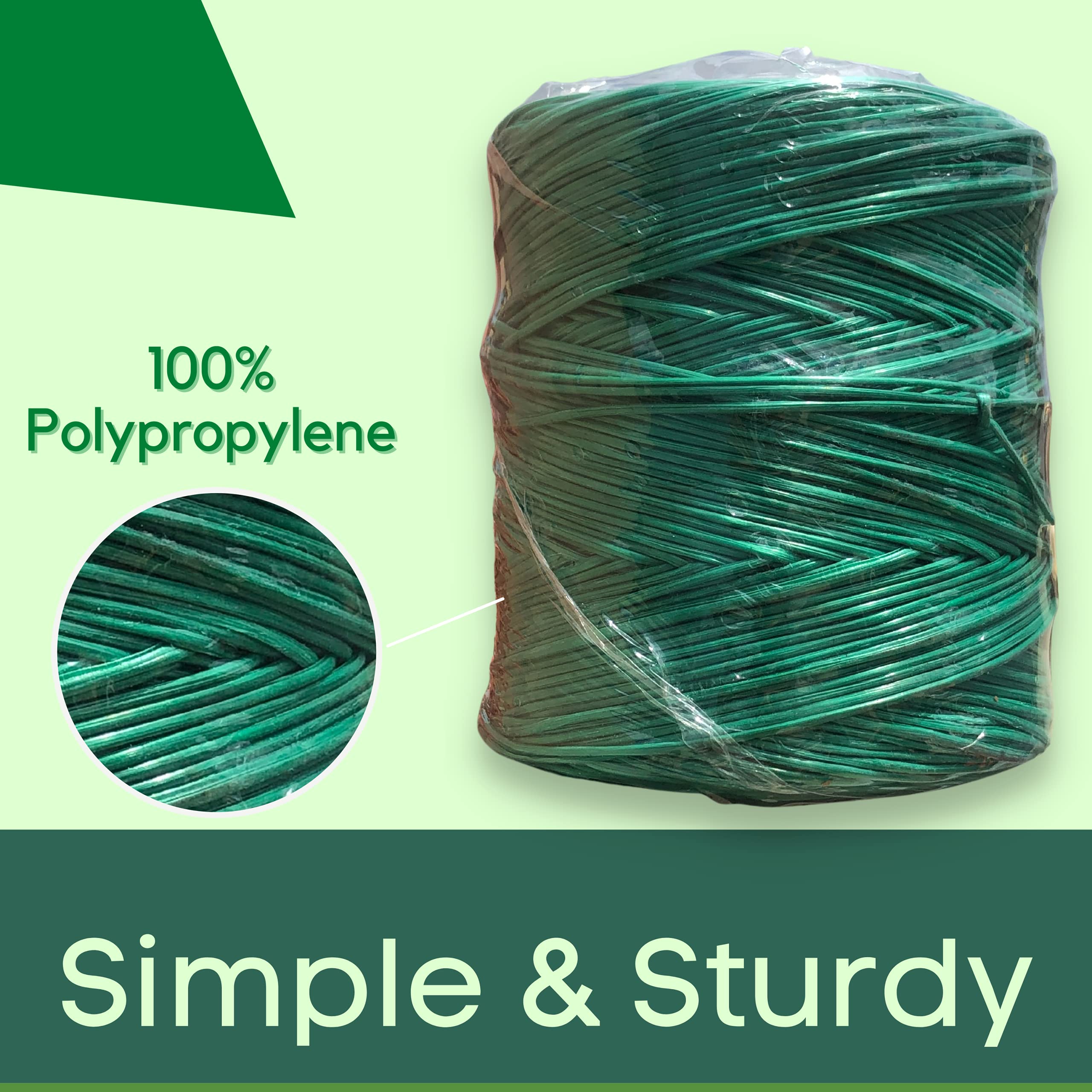 Buildingshop (Pack 2) Plastic Rope/Sutli Rassi Rope for Craft/Thread Roll Used for Packaging/Gardening Twine/Craft String/Tying Thread 400 Meter (Multi-Color) - Image 4 thumbnail