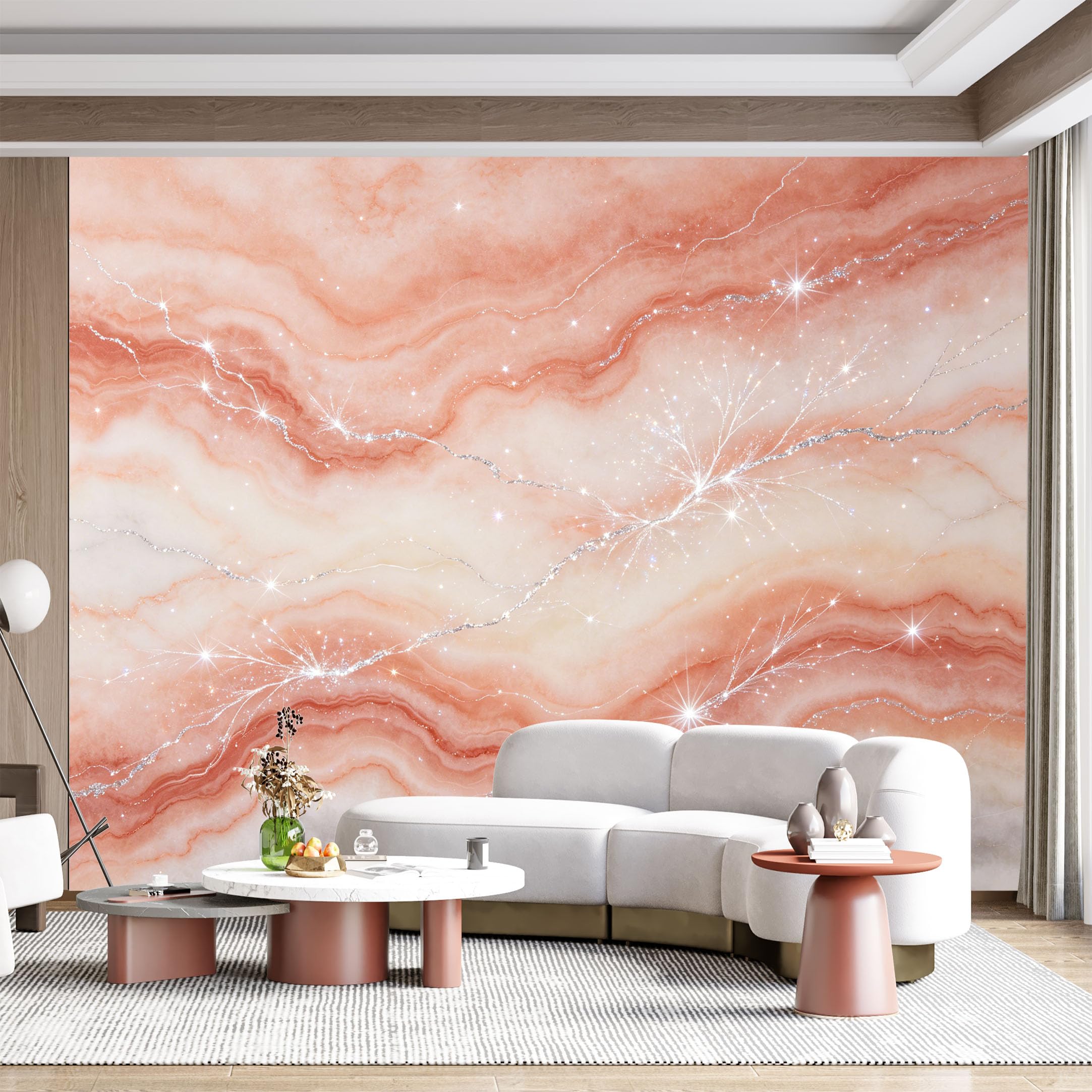 Custom Size Wall Mural Abstract Geode Marble Agate Glitter Texture Splashy Light Luxury SelfAdhesive Wall Fabric Removable for Home Office Decor