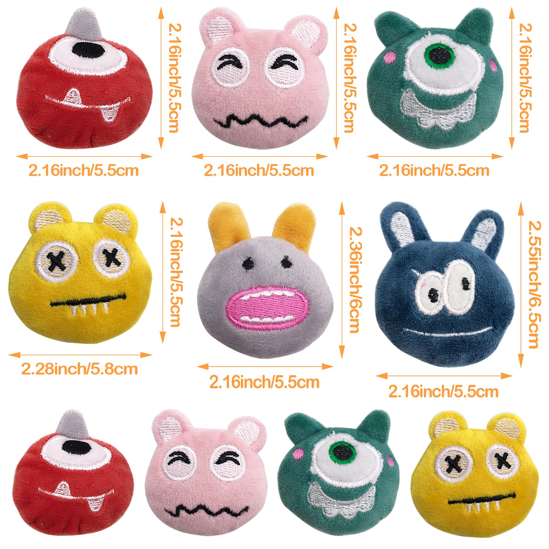 Pai Sence Cat Toys for Indoor Cats Plush Catnip Toys Cat Kicker Toy Kitten 6 Pcs